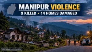 Manipur Violence: 9 Killed, 14 Houses Burnt in&hellip;